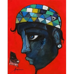 Abrar Ahmed, 12 x 16 Inch, Oil on Cardboard, Figurative Painting, AC-AA-428